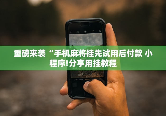 重磅来袭“手机麻将挂先试用后付款 小程序!分享用挂教程