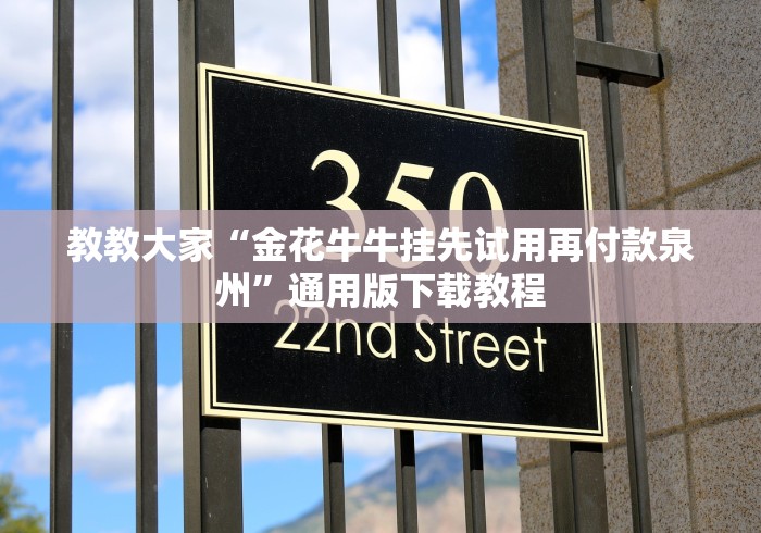 教教大家“金花牛牛挂先试用再付款泉州”通用版下载教程
