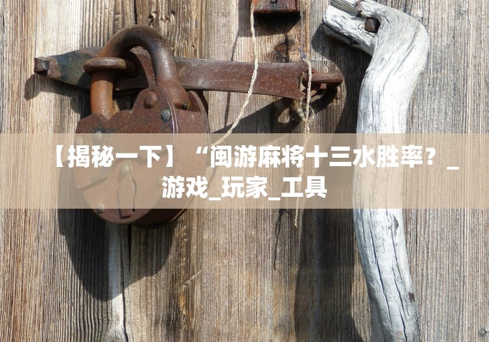 【揭秘一下】“闽游麻将十三水胜率?_游戏_玩家_工具 【揭秘一下】“闽游麻将十三水胜率?_游戏_玩家_工具