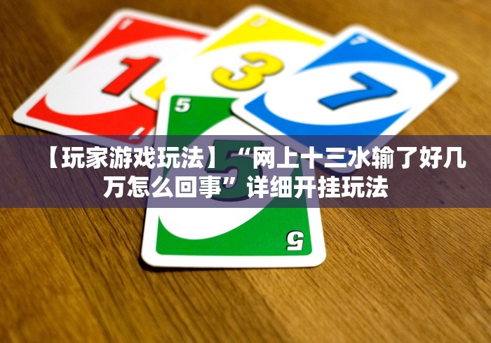 【玩家游戏玩法】“网上十三水输了好几万怎么回事”详细开挂玩法