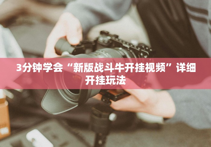 3分钟学会“新版战斗牛开挂视频”详细开挂玩法