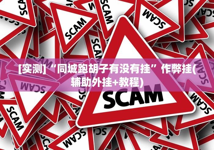 [实测]“同城跑胡子有没有挂”作弊挂(辅助外挂+教程)