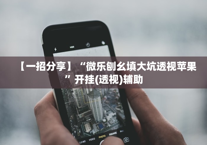 【一招分享】“微乐刨幺填大坑透视苹果”开挂(透视)辅助