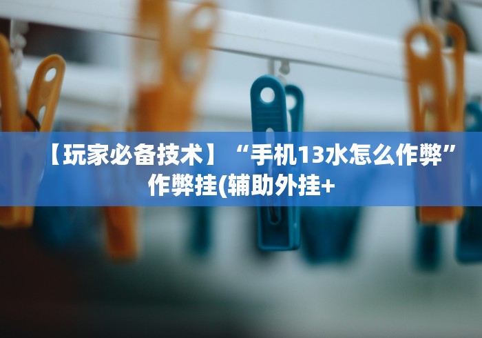 【玩家必备技术】“手机13水怎么作弊”作弊挂(辅助外挂+