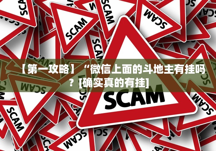 【第一攻略】“微信上面的斗地主有挂吗？[确实真的有挂]