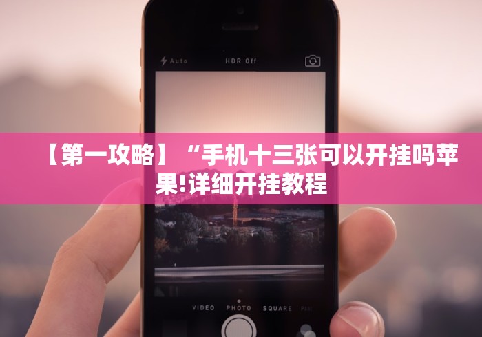 【第一攻略】“手机十三张可以开挂吗苹果!详细开挂教程 【第一攻略】“手机十三张可以开挂吗苹果!详细开挂教程