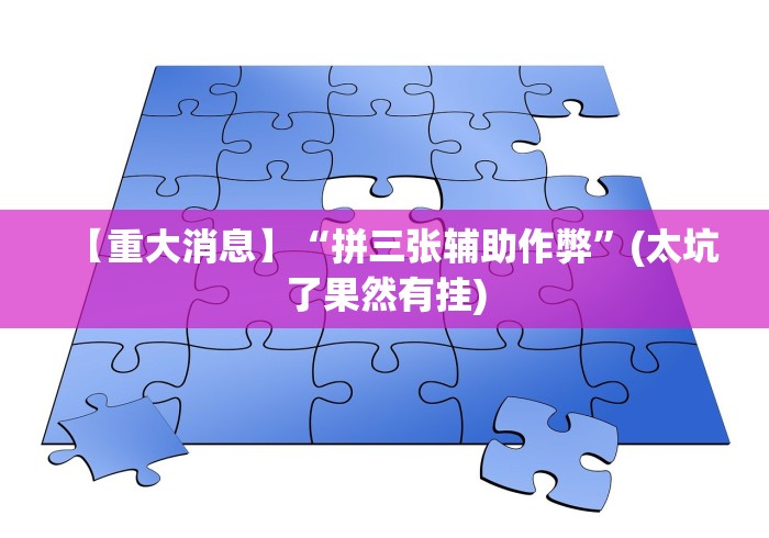 【重大消息】“财神十三张辅助器”-玩家曝光开挂流程