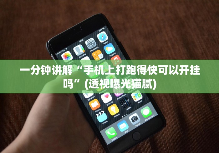 一分钟讲解“手机上打跑得快可以开挂吗”(透视曝光猫腻)