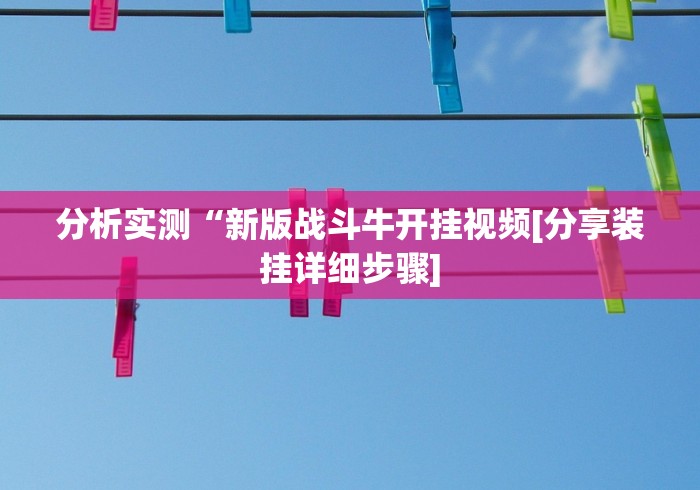 分析实测“新版战斗牛开挂视频[分享装挂详细步骤]