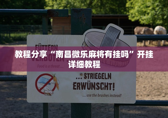 教程分享“南昌微乐麻将有挂吗”开挂详细教程