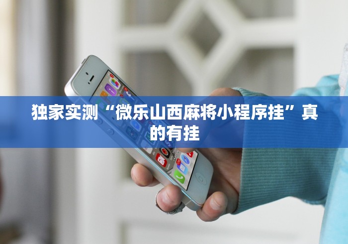 独家实测“微乐山西麻将小程序挂”真的有挂