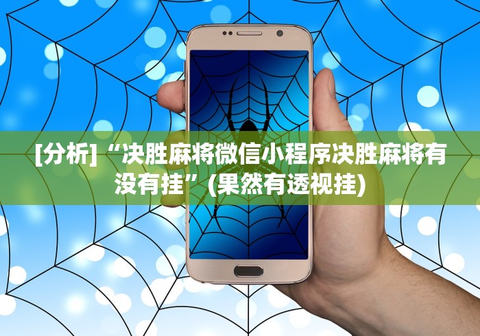[分析]“决胜麻将微信小程序决胜麻将有没有挂”(果然有透视挂)