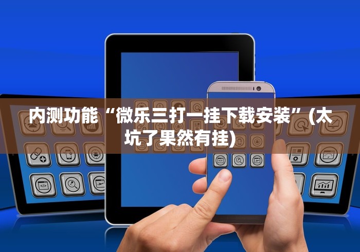 内测功能“微乐三打一挂下载安装”(太坑了果然有挂)
