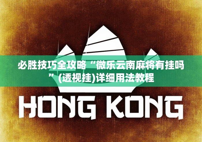 必胜技巧全攻略“微乐云南麻将有挂吗”(透视挂)详细用法教程