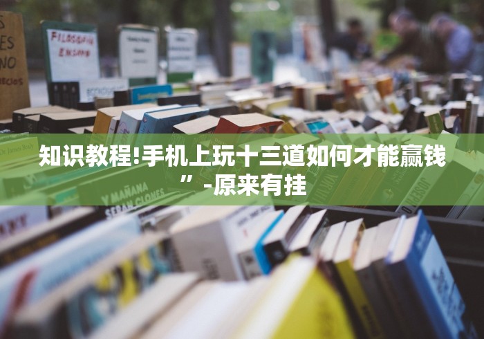 知识教程!手机上玩十三道如何才能赢钱”-原来有挂