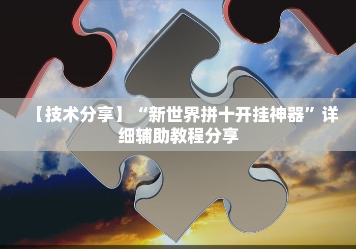 【技术分享】“新世界拼十开挂神器”详细辅助教程分享