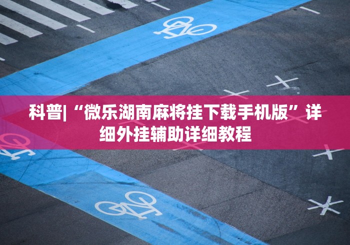 科普|“微乐湖南麻将挂下载手机版”详细外挂辅助详细教程