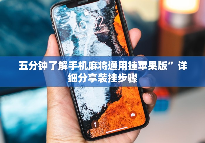 五分钟了解手机麻将通用挂苹果版	”详细分享装挂步骤