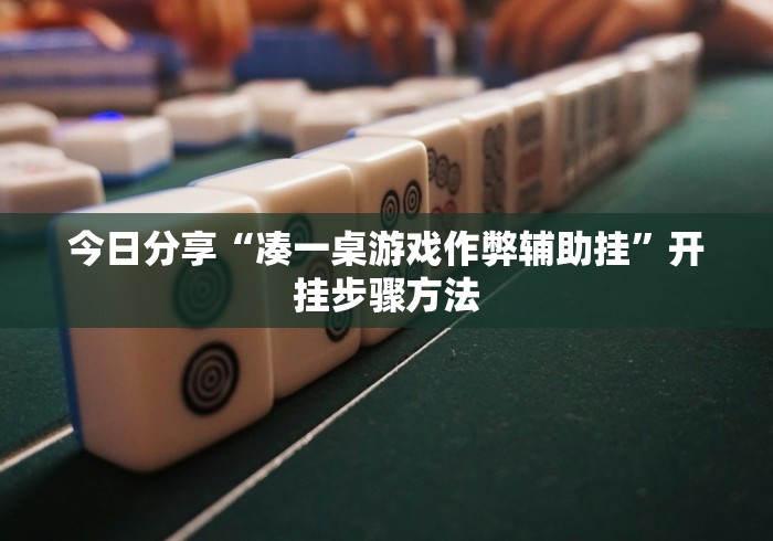 今日分享“凑一桌游戏作弊辅助挂”开挂步骤方法