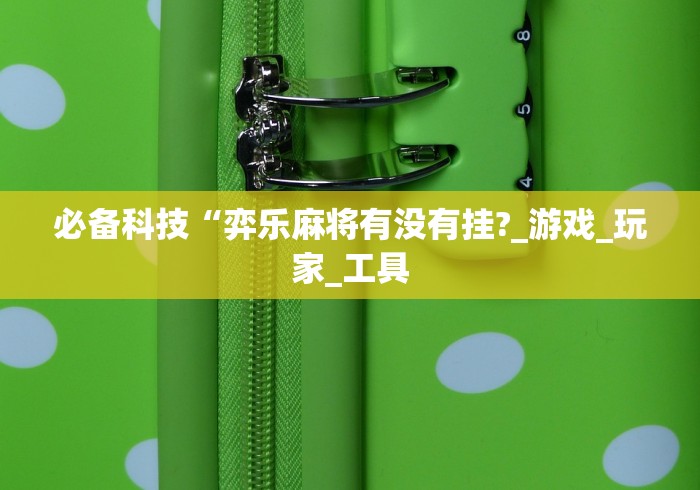 必备科技“弈乐麻将有没有挂?_游戏_玩家_工具 必备科技“弈乐麻将有没有挂?_游戏_玩家_工具