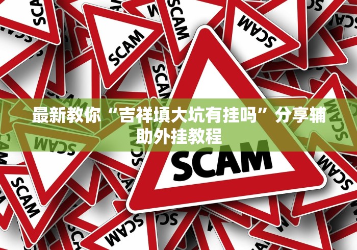 最新教你“吉祥填大坑有挂吗”分享辅助外挂教程