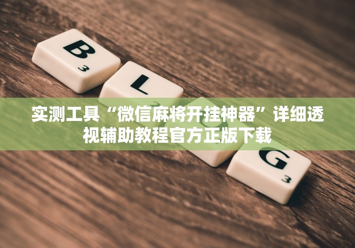 实测工具“微信麻将开挂神器”详细透视辅助教程官方正版下载