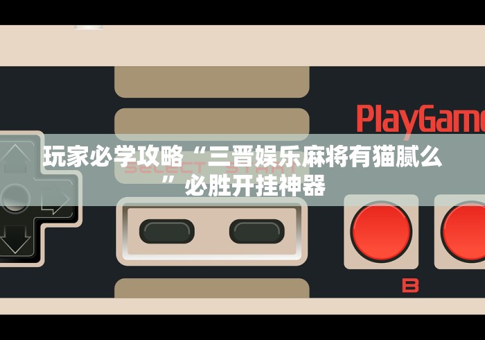 玩家必学攻略“三晋娱乐麻将有猫腻么”必胜开挂神器