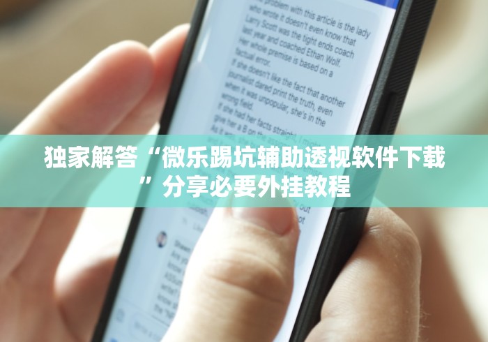 独家解答“微乐踢坑辅助透视软件下载”分享必要外挂教程