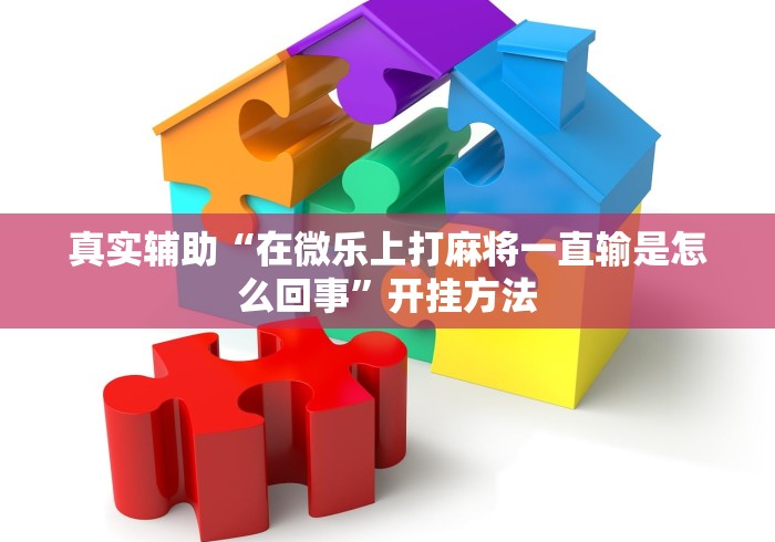 真实辅助“在微乐上打麻将一直输是怎么回事”开挂方法